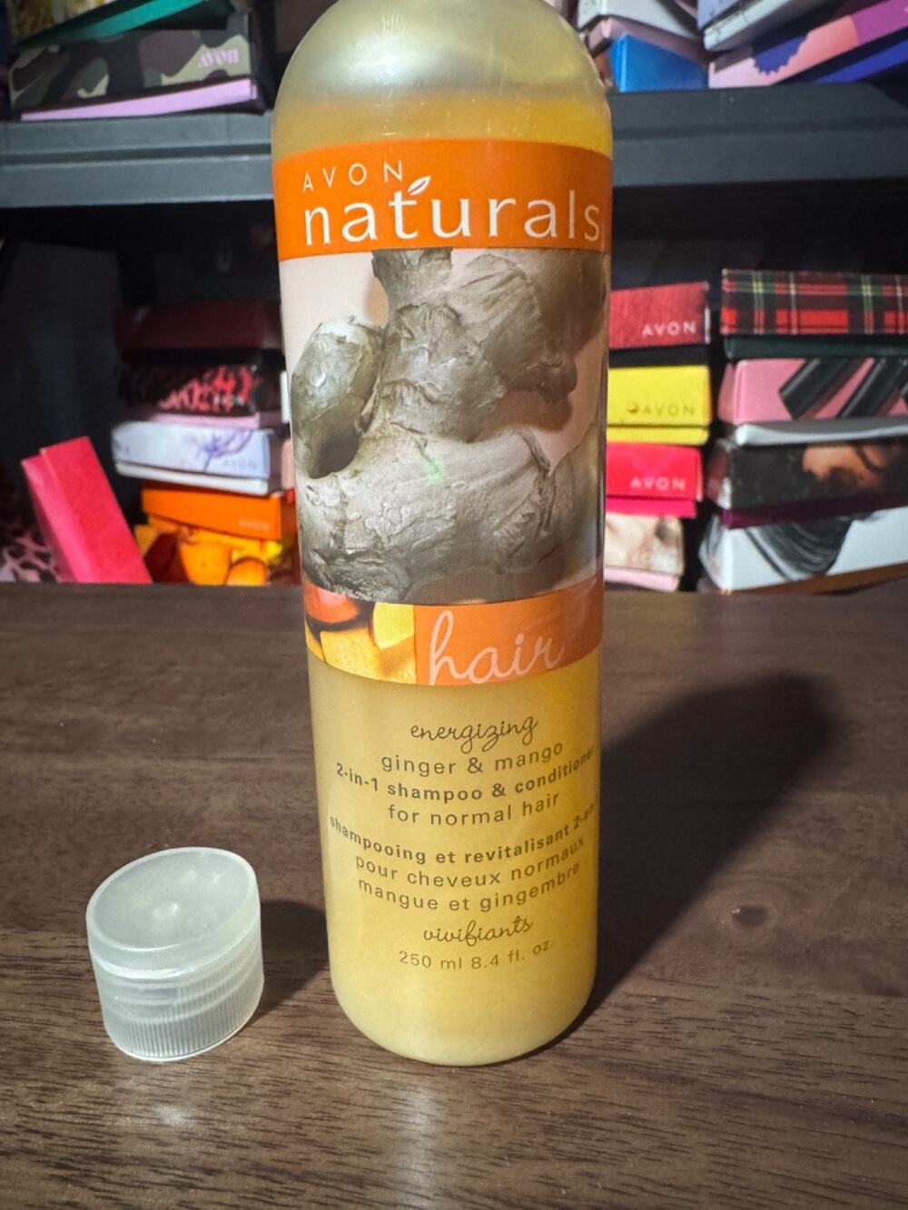 Avon naturals energizing “ginger & mango” 2 in 1 shampoo & conditioner 8.4 fl oz